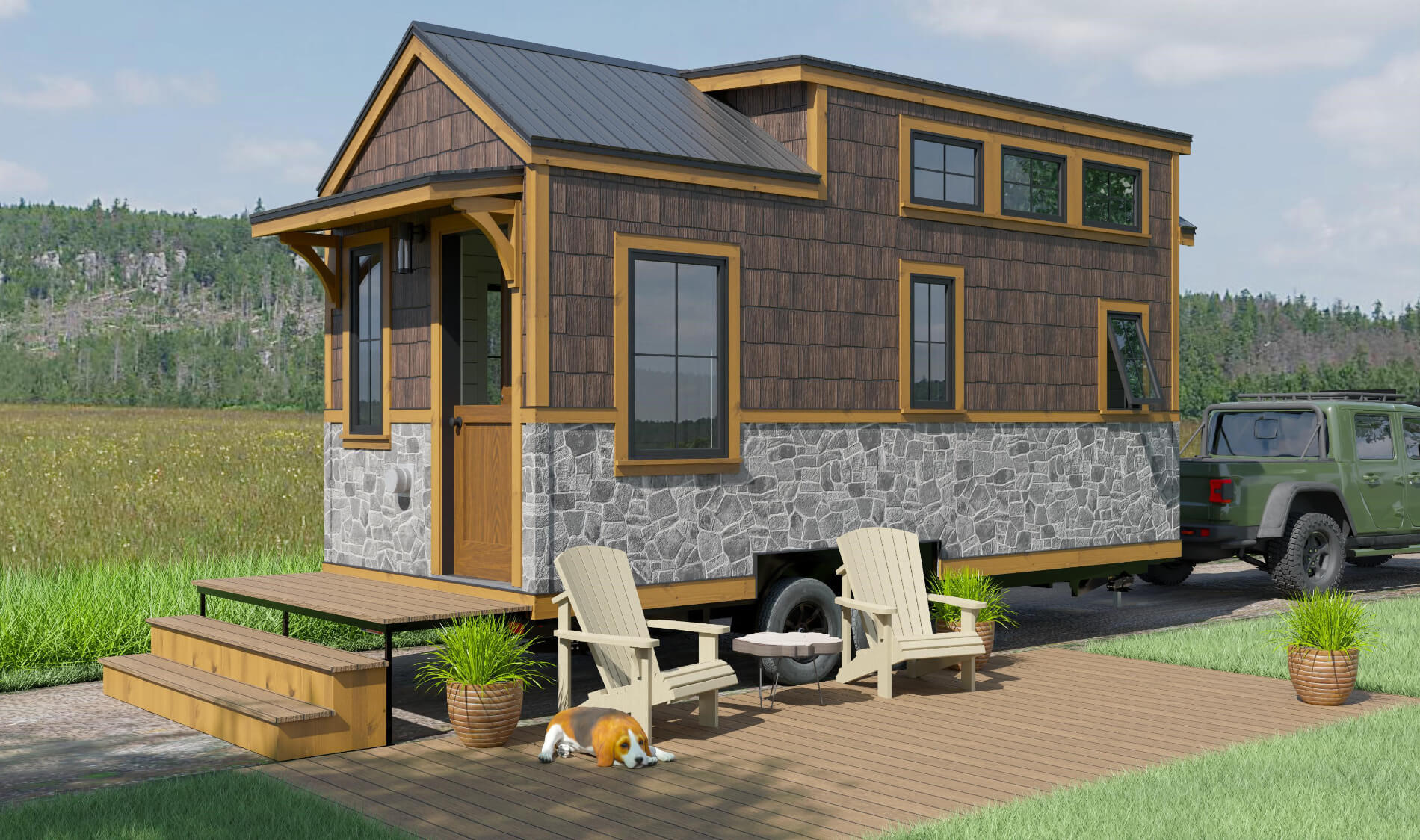 Exterior rendering of the Moab Showhome