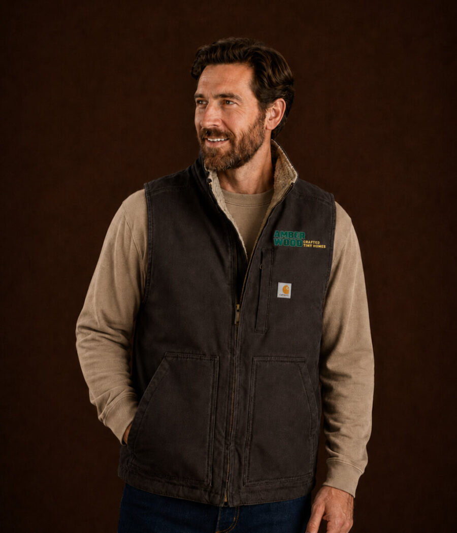 Amberwood Washed Duck Sherpa-Lined Vest