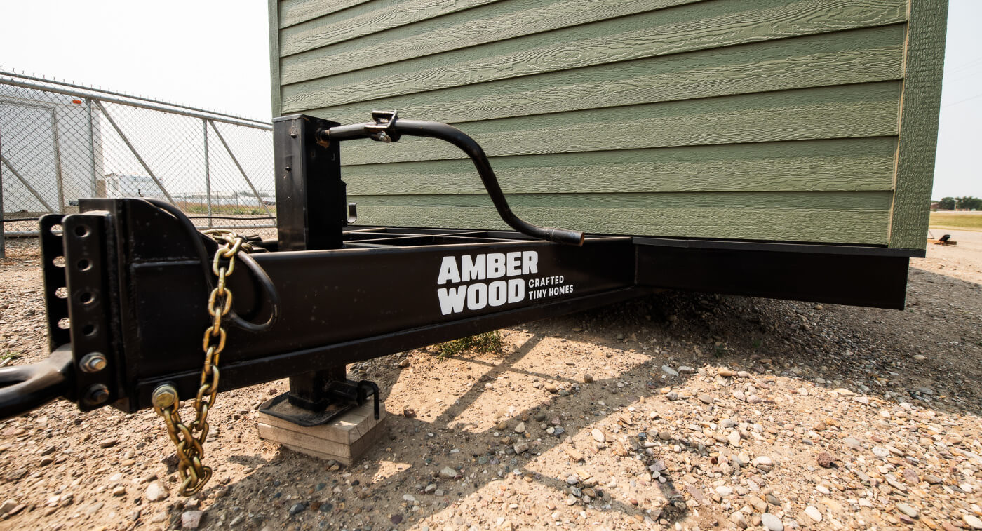 A strong, purpose-built tiny home chassis, providing stability and strength.